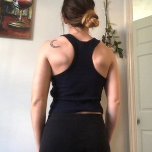 2 for $6! Navy crop tank